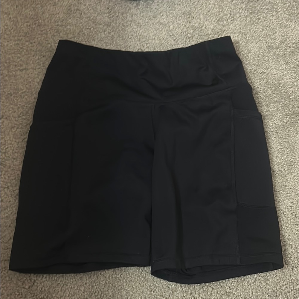 All in Motion Black Bike Shorts with Tailored Fit
